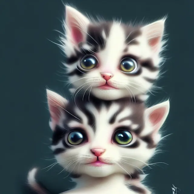 Prompt: an unbelievably cute kitten, trending on artstation, cgsociety, wlop, Behance, pixiv, astonishing, impressive, outstanding, epic, cinematic, stunning, gorgeous, concept artwork, much detail, much wow, extraordinary masterpiece!!!!!