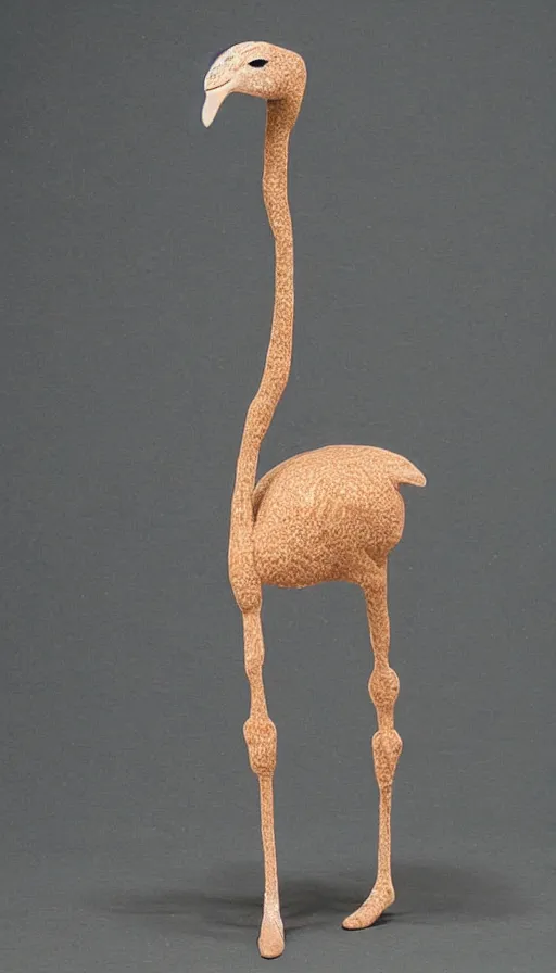 Image similar to stick figure ostrich, by yoshitaka amano