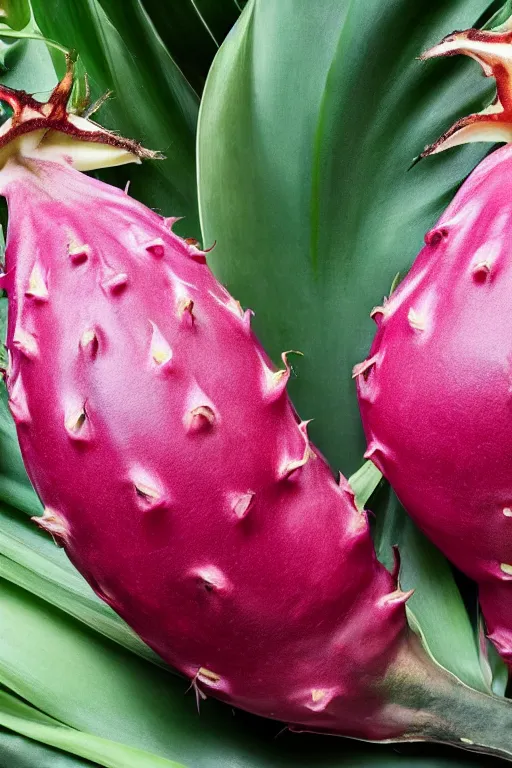 Image similar to portrait of boris johnson as a dragon fruit