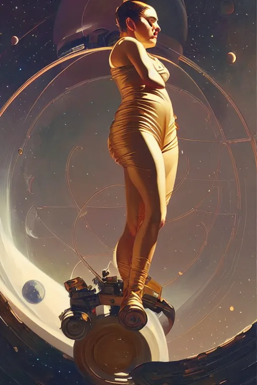 Prompt: space, buddhism, 🍆🌈💀 futurism, painting by greg rutkowski, j. c. leyendecker, artgerm