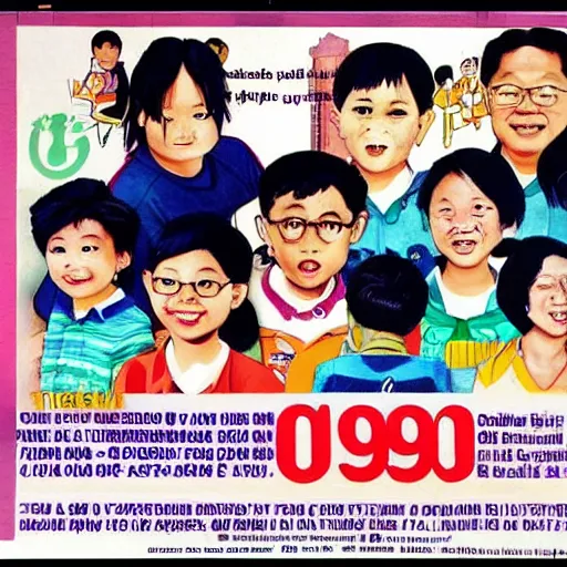 Image similar to a 1 9 9 0 s singaporean public education poster