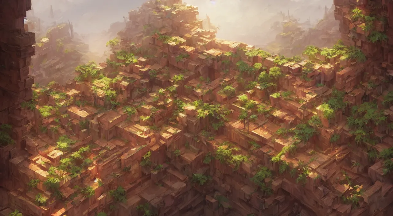 Image similar to wood wall fortress arabian marketplace fabric greeble block jungle dirt ground global illumination ray tracing hdr official fanart behance hd artstation by jesper ejsing, by rhads, makoto shinkai and lois van baarle, ilya kuvshinov, rossdraws