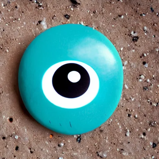 Prompt: rock with googly googly eyes