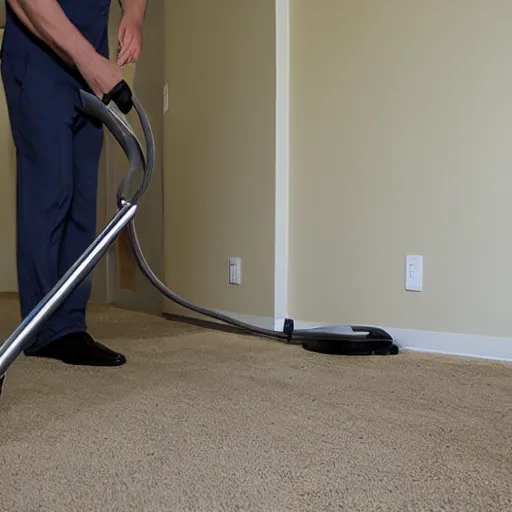 Image similar to saul goodman vacuuming