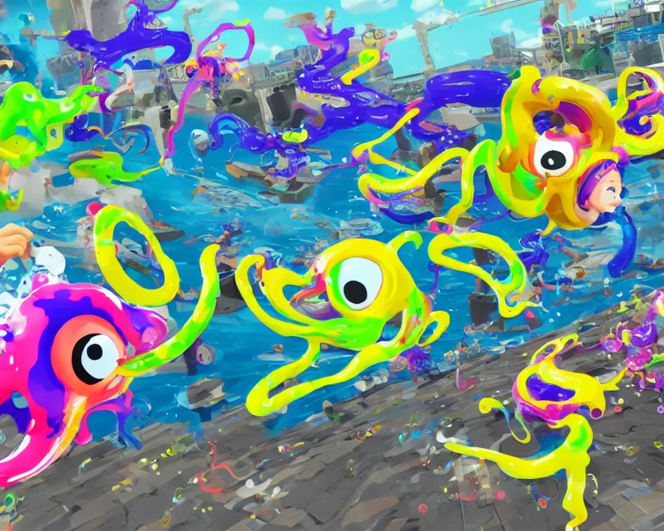 Image similar to splatoon