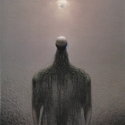 Prompt: mathian by Beksinski