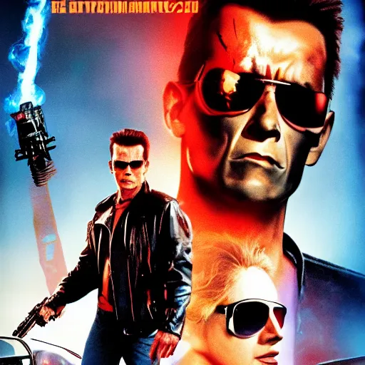 Image similar to terminator 2 movie poster