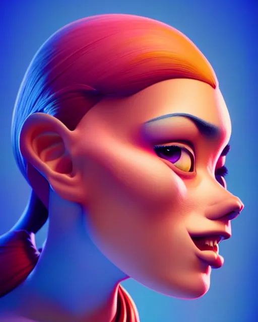 Image similar to richly detailed color illustration of a 3d-animation-made-in-cinema4d illustrated by Artgerm and Mina Petrovic and Timothy Kong and Marina Federovna. 3D shadowing