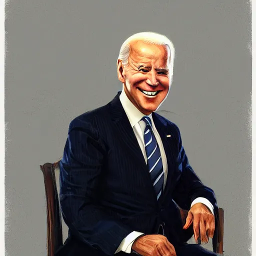 Image similar to joe biden dressed as hasidic rebbe, jewish devotional presidential portrait by greg rutkowski