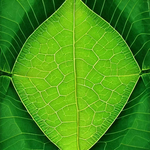 Prompt: tesselating pattern of a leaf