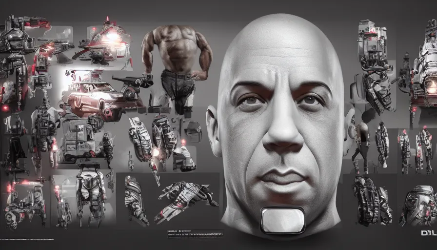 Prompt: Vin Diesel as a deluxe toy, hyperdetailed, artstation, cgsociety, 8k