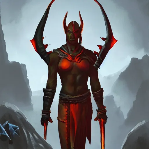 Image similar to Bright, colorful, realistic dark gritty individual Elder scrolls morrowind dark elf full body backlighting, kodachrome, high contrast, highly detailed, sharp focus, digital painting, concept art, illustration, trending on artstation, comic book by Alex Ross cover art