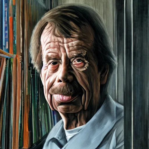 Image similar to portrait of vaclav havel as the it by stephen king