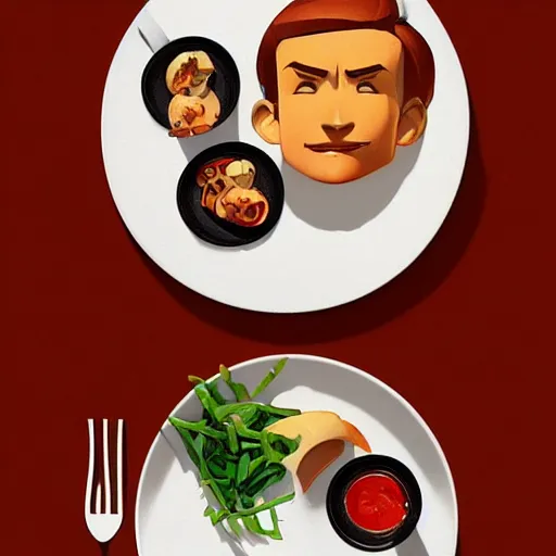 Image similar to face icon stylized minimalist breakfast at tiffany's, loftis, cory behance hd by jesper ejsing, by rhads, makoto shinkai and lois van baarle, ilya kuvshinov, rossdraws global illumination
