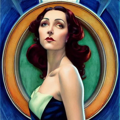 Image similar to a streamline moderne, art nouveau, multi - ethnic and multi - racial portrait in the style of charlie bowater, and in the style of donato giancola, and in the style of charles dulac. clear, expressive, very large eyes. symmetry, ultrasharp focus, dramatic lighting, photorealistic digital painting, intricate, elegant, highly detailed, centered background.