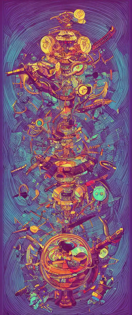 Prompt: egregious twisted turn of fate abstraction, centered award winning ink pen illustration, isometric abstract illustration by dan mumford, edited by craola, technical drawing by beeple and tooth wu, tiny details by artgerm and watercolor girl, symmetrically isometrically centered