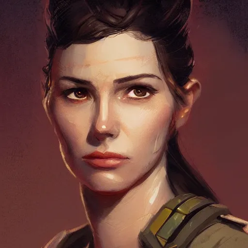 Prompt: portrait of a woman by greg rutkowski, hyela antilles, star wars expanded universe, she is about 2 0 years old, wearing starfighter pilot uniform of the galactic alliance, digital painting, artstation, concept art, smooth, sharp foccus ilustration, artstation hq