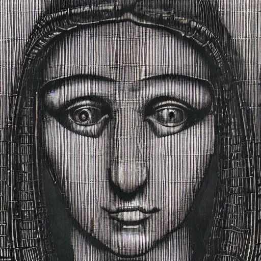 Image similar to giger, h. r. - monalisa in the style of giger, h. r. by giger, h. r.