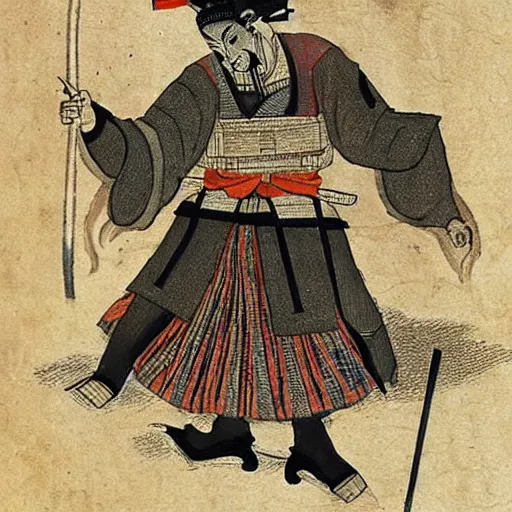 Image similar to 1500s interpretation of samurai,