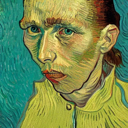 Image similar to high quality high detail painting by vincent van gogh, hd, mutated girl, photorealistic lighting