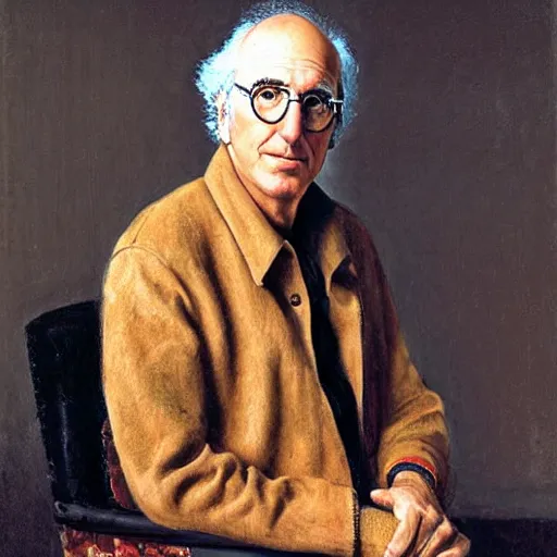 Prompt: larry david, portrait, by velasquez