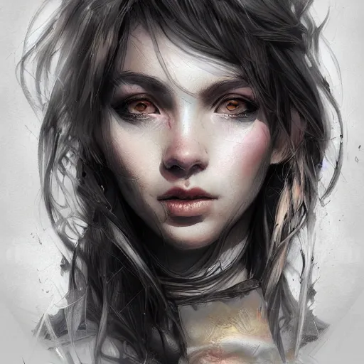 Prompt: the brittle. digital painting, vertical, intricate, beautiful, highly detailed, grungy, illustration, art by artgerm, trending on artstation. darker bottom