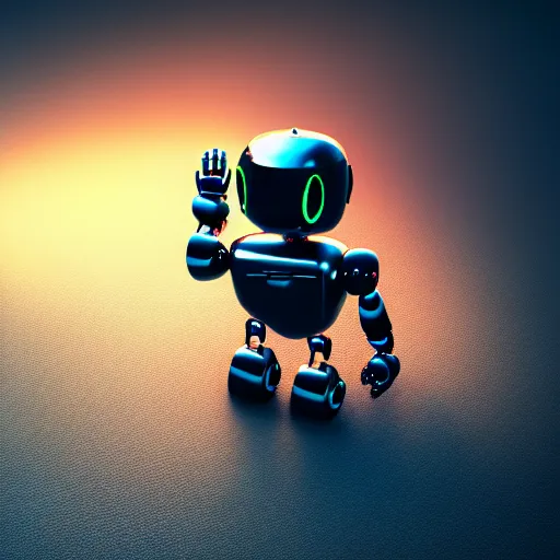 Image similar to a cute little robot. super realistic 8 k render of a dark hooded powerful elegant, cinematic composition