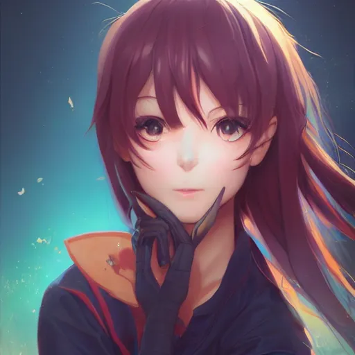 Prompt: anime portrait of a smug anime girl by Stanley Artgerm Lau, WLOP, Rossdraws, James Jean, Andrei Riabovitchev, Marc Simonetti, and Sakimichan, trending on artstation