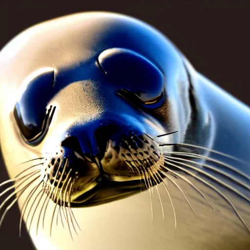 Image similar to a seal on a hand glider, 4 k, highly detailed