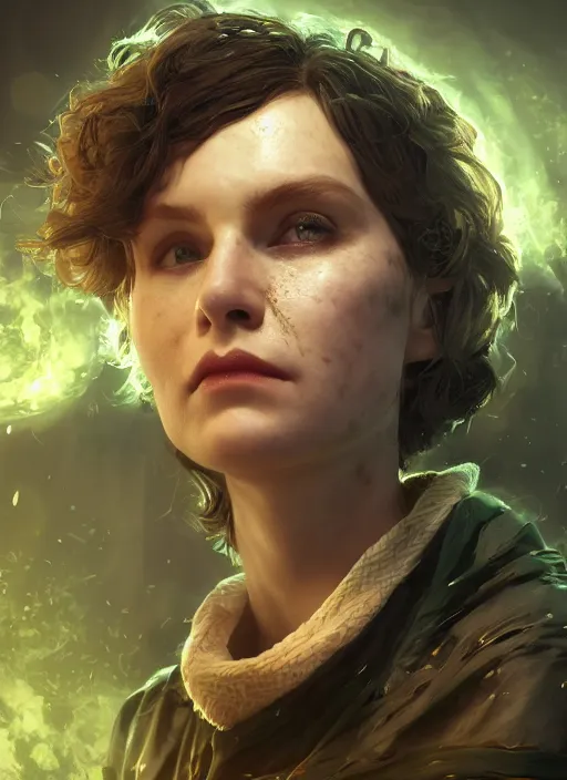 Prompt: biohazard portrait of brocoli hermione bioshock, au naturel, hyper detailed, digital art, trending in artstation, cinematic lighting, studio quality, smooth render, unreal engine 5 rendered, octane rendered, art style by klimt and nixeu and ian sprigger and wlop and krenz cushart