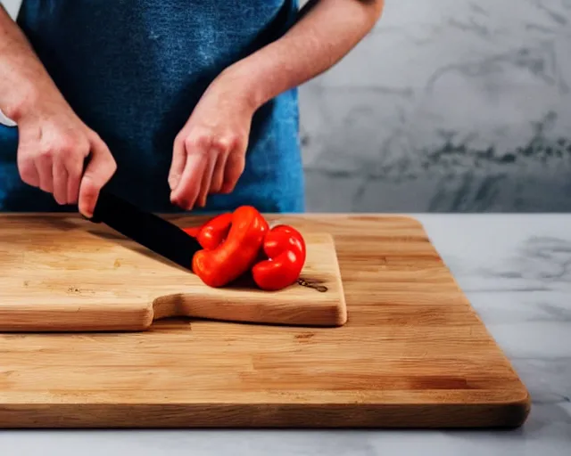 Prompt: ( 9 0 degrees fov, first person point of view )!!!!! of me!!!!! chopping vegetables on a chopping board