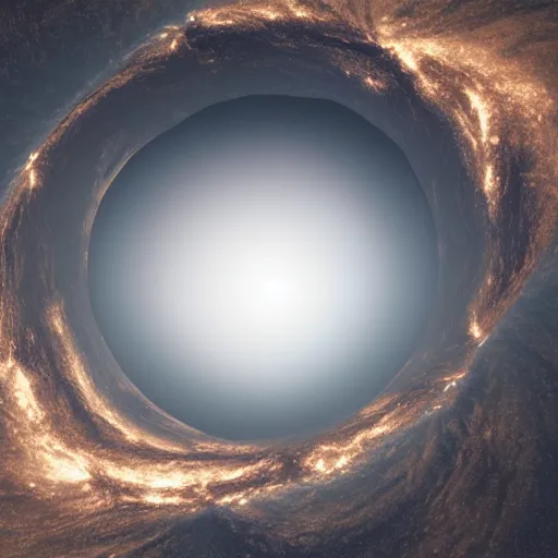 Image similar to earth inside a blackhole, 4k