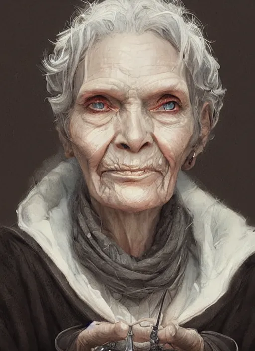 a portrait of granny weatherwax, beautiful painting | Stable Diffusion