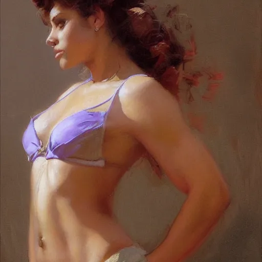 Prompt: a fit spanish woman. highly detailed painting by gaston bussiere, craig mullins, j. c. leyendecker 8 k