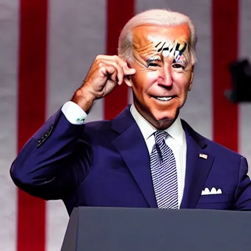 Image similar to Joe Biden as a character in the Fortnite Item Store