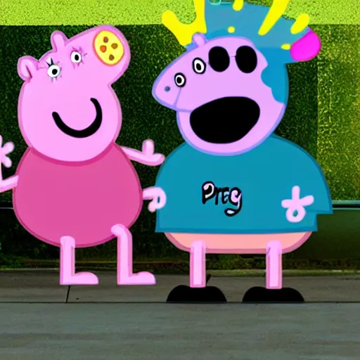 Image similar to superturbo peppa pig