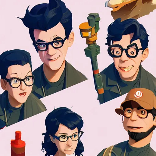 Image similar to face icon stylized minimalist ghostbusters, loftis, cory behance hd by jesper ejsing, by rhads, makoto shinkai and lois van baarle, ilya kuvshinov, rossdraws global illumination