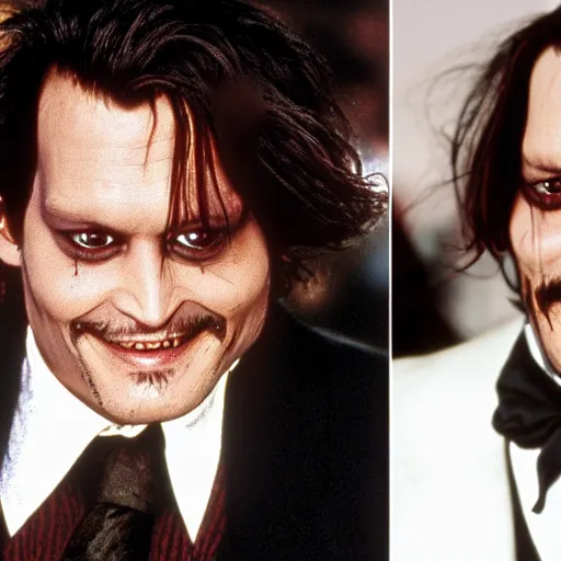 Prompt: Johnny Depp plays Jack Torrance in Shining