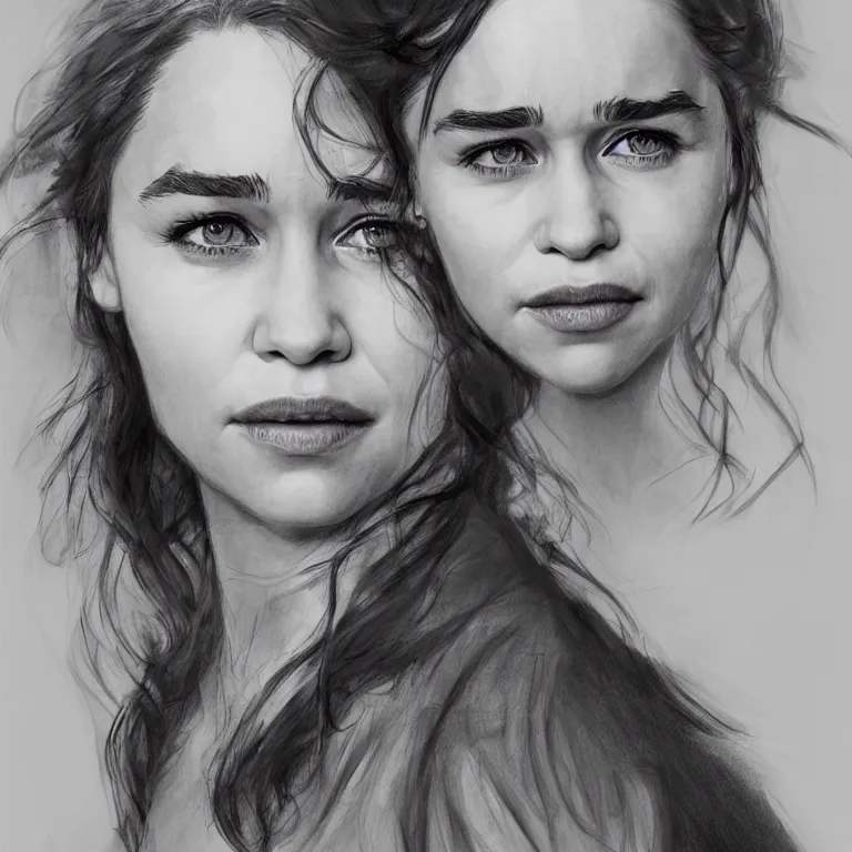 Prompt: Emilia Clarke, concept art, masterpiece, photorealism