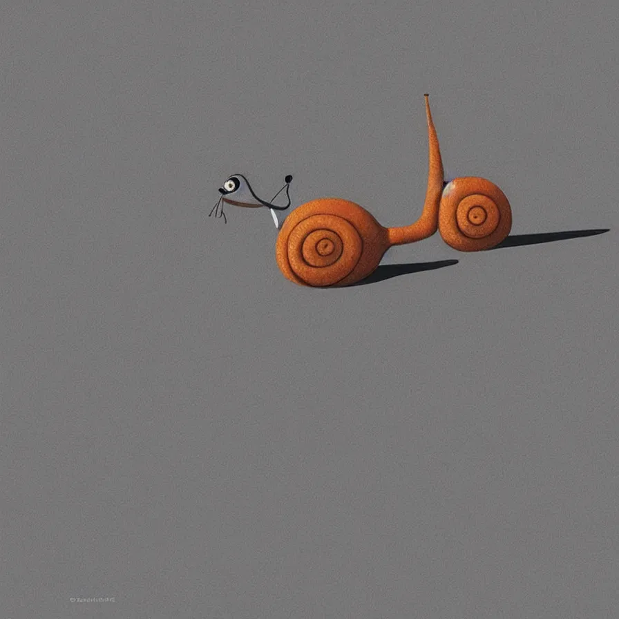 Image similar to A perfectly drawn snail is walking on the ground, art by Goro Fujita, ilustration, concept art, sharp focus, ArtStation, Deviantart