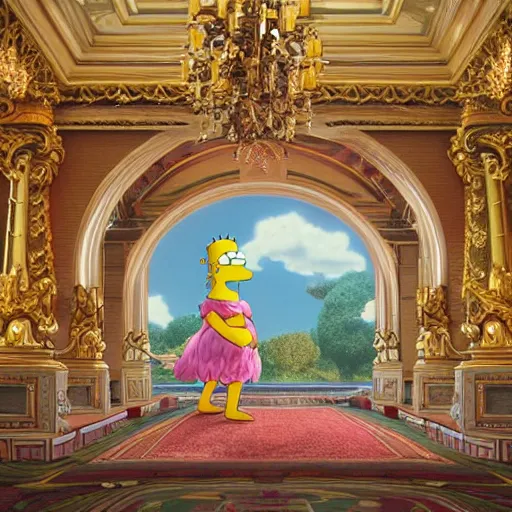 Prompt: homer simpson, fairy tale, stunning, surrounding cinematic light, hyper detailed, ornate and intricate, 4 k cinematic octane render