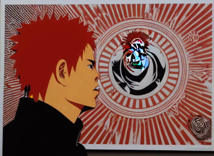 Image similar to Sideview Portrait of naruto Shepard Fairey