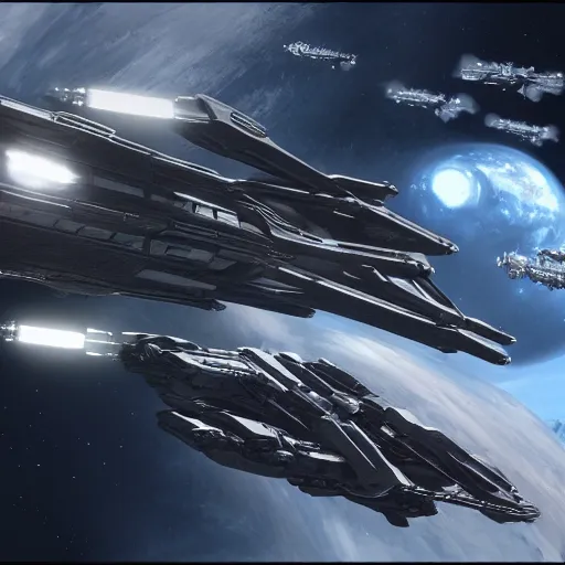 giant star ship fighter, star citizen, concept art, | Stable Diffusion ...