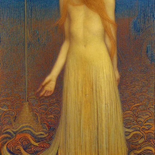 Image similar to princess by Jean Delville