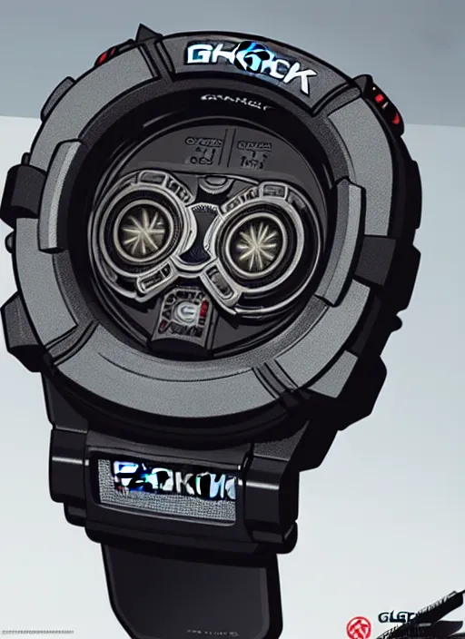 Image similar to portrait a gshock ga 2 1 0 0 watch highly detailed, digital painting, concept art, smooth, sharp focus, illustration, art by greg rutkowski