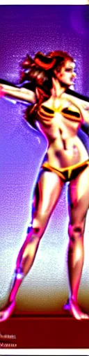 Image similar to highly detailed Red-haired beauty Emma Watson in a bikini , mid-shot ,pixiv , digital Art