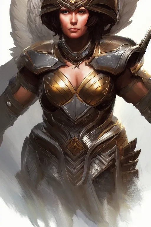 Image similar to amazon valkyrie athena, d & d, fantasy, portrait, highly detailed, headshot, digital painting, trending on artstation, concept art, sharp focus, illustration, art by artgerm and greg rutkowski and magali villeneuve