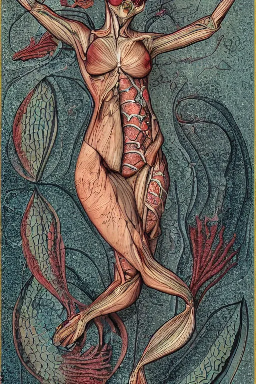 Image similar to anatomy of a mermaid