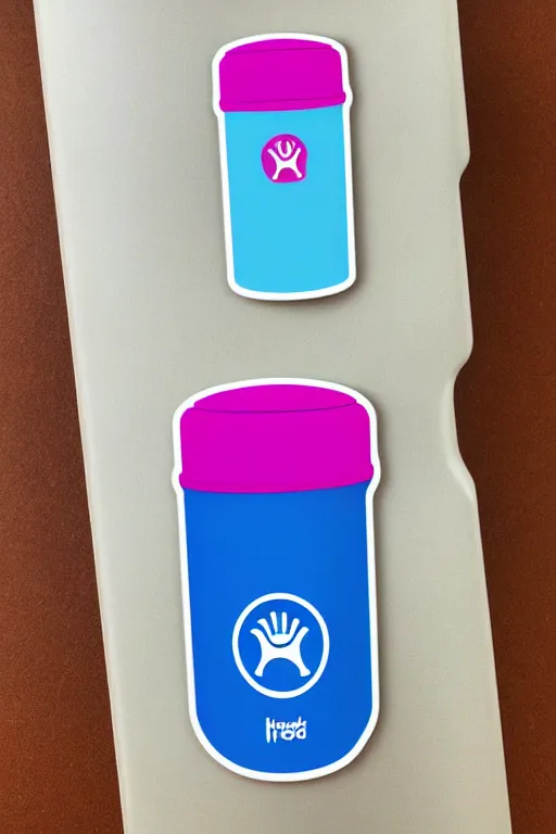 Prompt: hydro flask sticker