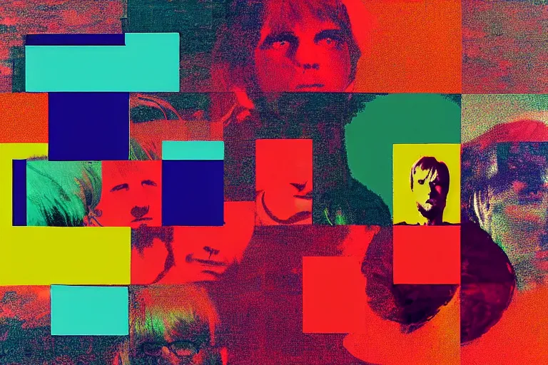 Image similar to new boards of canada album cover, in the style of andy warhol